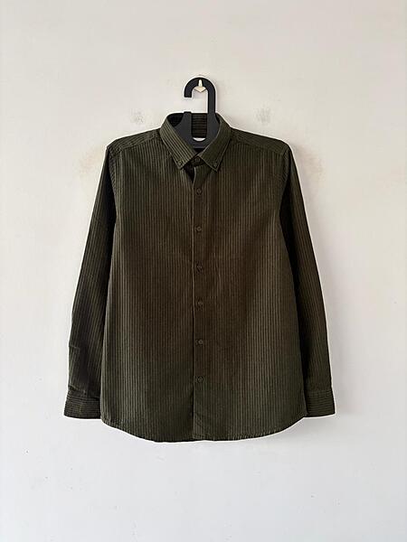 Forest dusk velvet shirt