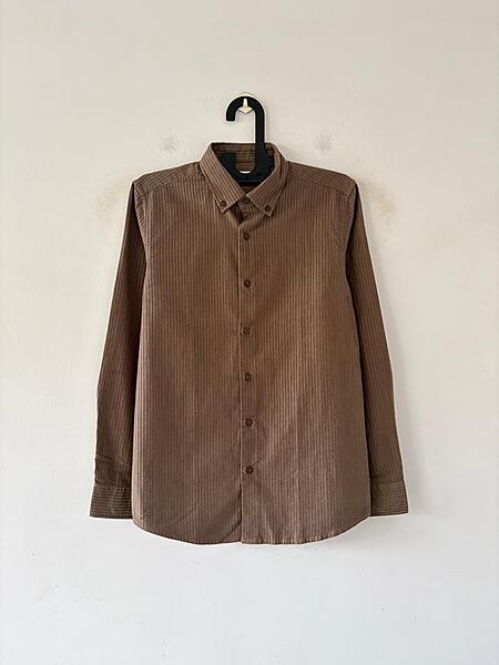 Caramel earth velvet shirt