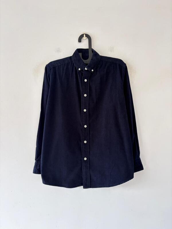 Navy blue corduroy shirt