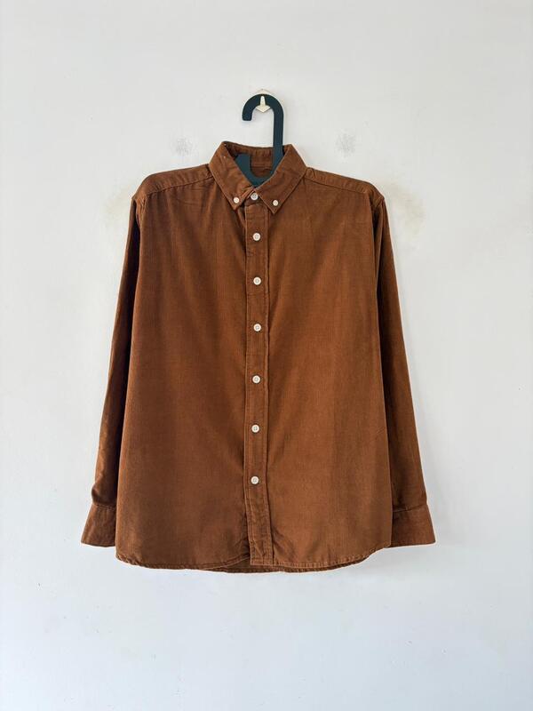 Rusty brown corduroy shirt