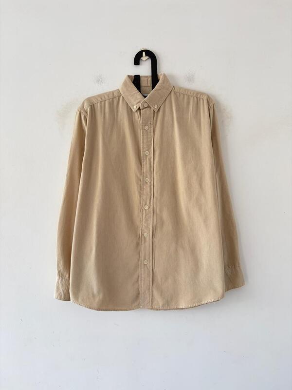 Sand beige corduroy shirt