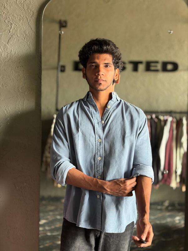 Harbour blue corduroy shirt