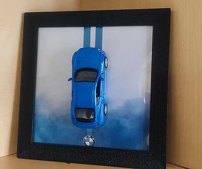 3D Car Frame Wall