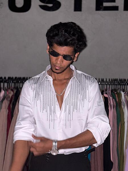 Pure pearl designer shirt