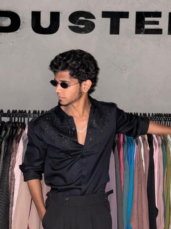 Obsidian luxe designer shirt