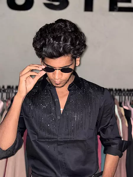 Obsidian luxe designer shirt