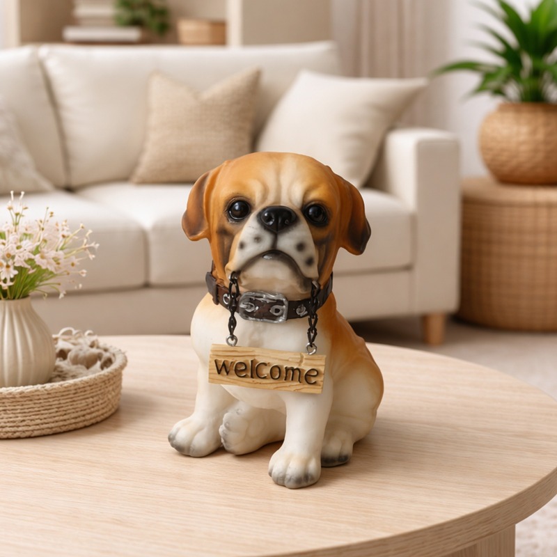 Cute Dog Welcome Showpiece 01