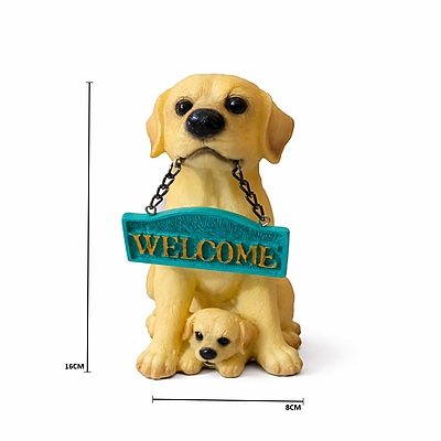 Cute Dog Welcome Showpiece.