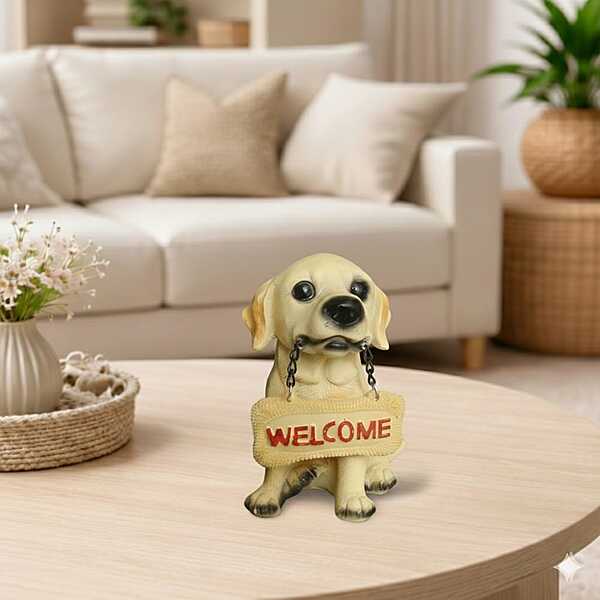 Cute Dog Welcome Showpiece 02