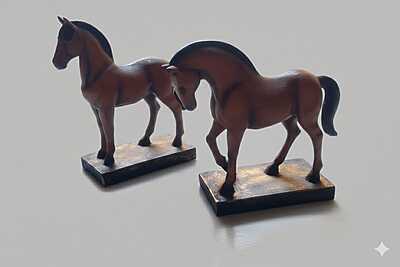 Decorative Horse Figurine Set