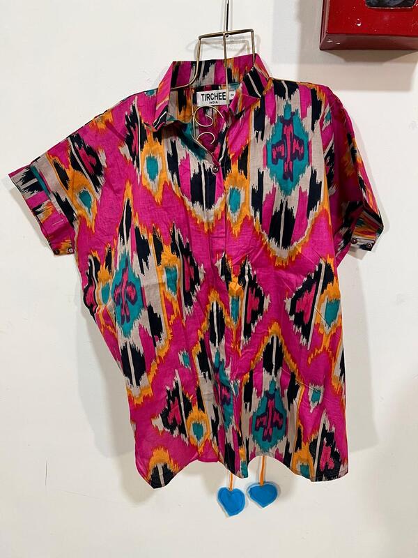 Ishq's Small Anti-fit with Back Open & Tie - Pink With Ikkhat