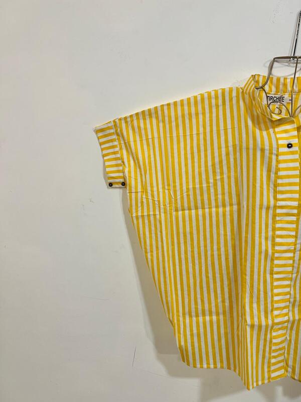Junoon's Anti-Fit Shirt - Yellow & White Stripes