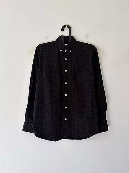 Classic black check shirt