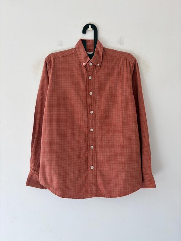 Dusty orange check shirt