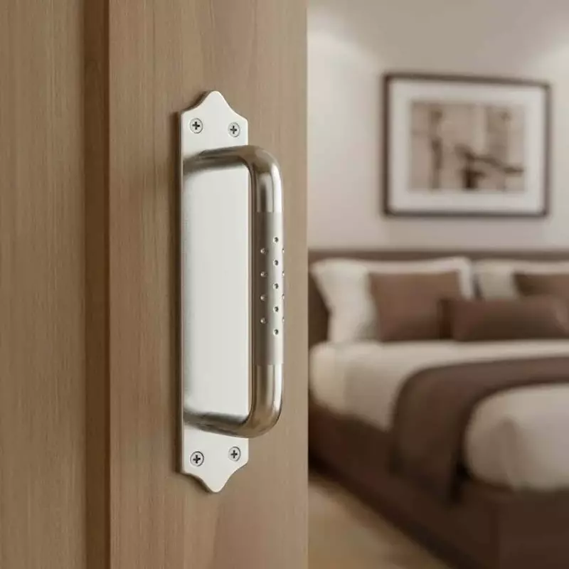 (4647) Palam SS Plate Handle 150mm - Oval Dot