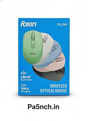 WIRELESS MOUSE FOXIN FLOW BT+2.4GHZ DPI (GREEN)