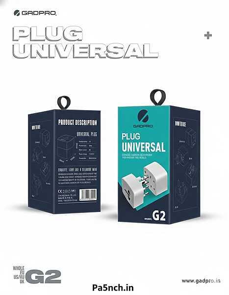 Gadpro G2 Universal Travel Plug Adapter