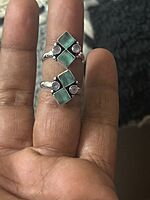 FULL GREEN BEAD MANGO LEAF IN RUBY STONE