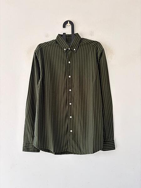 Verdant moss stripes shirt