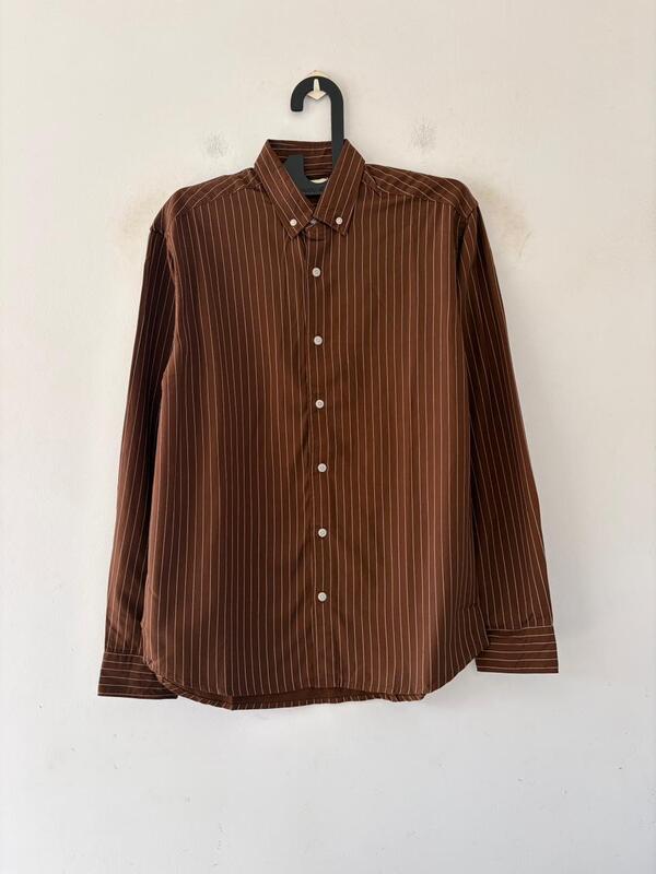 Burnt sienna stripes shirt