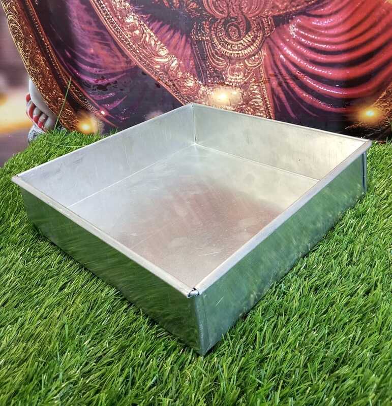 Aluminium Square tin 5x5x2.5inches