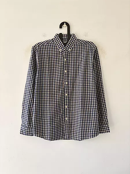 Midnight ink micro check shirt