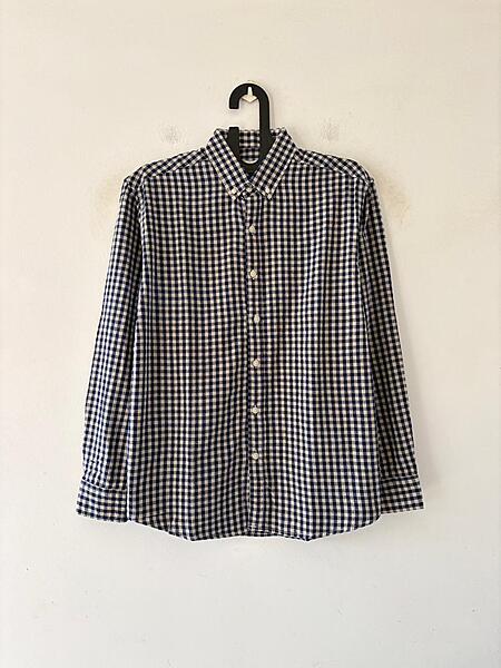 Midnight ink micro check shirt