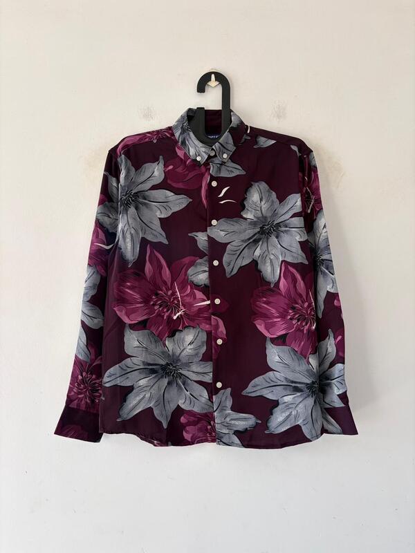 Mulberry floral viscose shirt