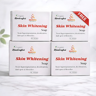 Harsha Naturals Natural Skin Whitening Soap Combo – 4 Soaps @ ₹450 | Buy 3 Get 1 Free