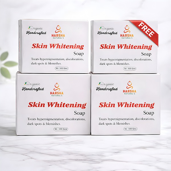 Harsha Naturals Natural Skin Whitening Soap Combo – 4 Soaps @ ₹450 | Buy 3 Get 1 Free