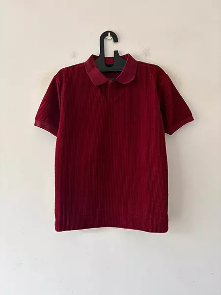 Cherry red polo tee