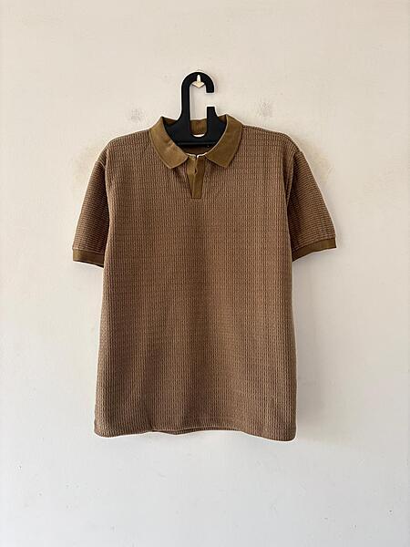 Dune beige polo tee