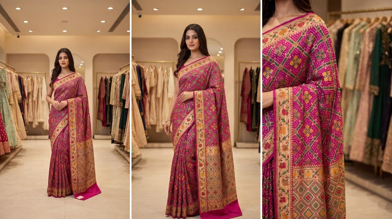 Kala Sanskruti Rani Pink Color Pure Banarasi Saree 6.5M Elegant Traditional Wear Graceful Pure Banarasi Saree Handcrafted Artistry for Woman
