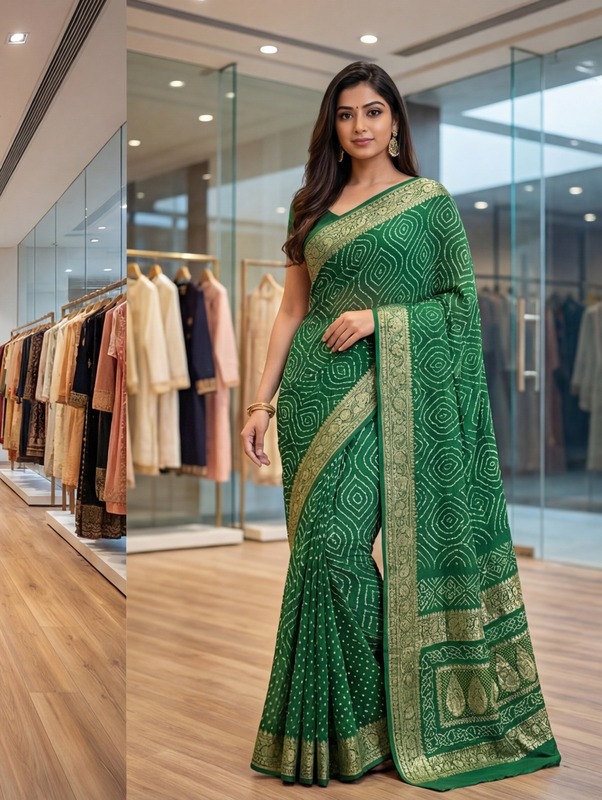 Kala Sanskruti All Over Green Color Pure Banarasi Saree 6.5M Elegant Traditional Wear Graceful Pure Banarasi Saree Handcrafted Artistry for Woman