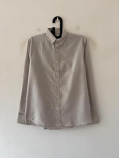 Taupe oldmoney stripes shirt