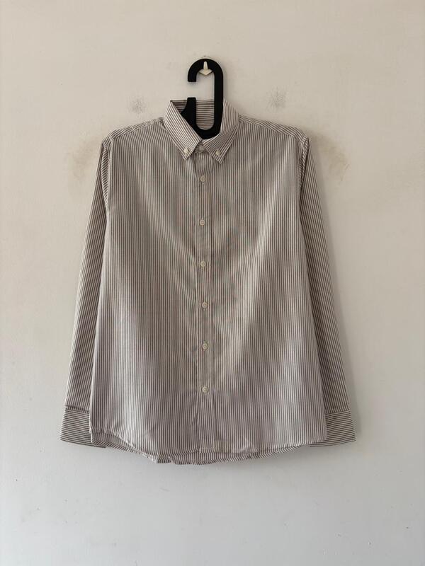 Taupe oldmoney stripes shirt