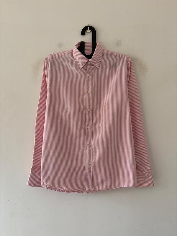 Soft pink oldmoney stripes shirt
