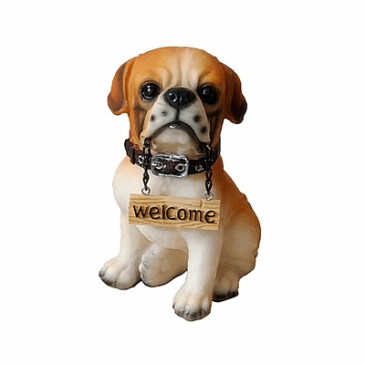 Cute Dog Welcome Showpiece 01