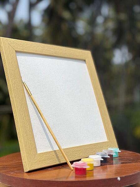 Canvas Board Painting Kit with Frame & Acrylic Paints