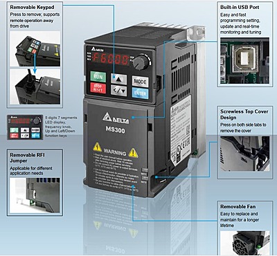 Delta Electronics Vfd4a2ms43afsaa