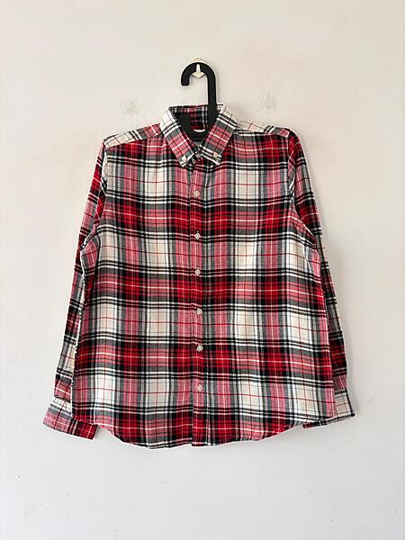 Ember red & grey flannels