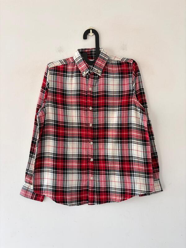 Ember red & grey flannels