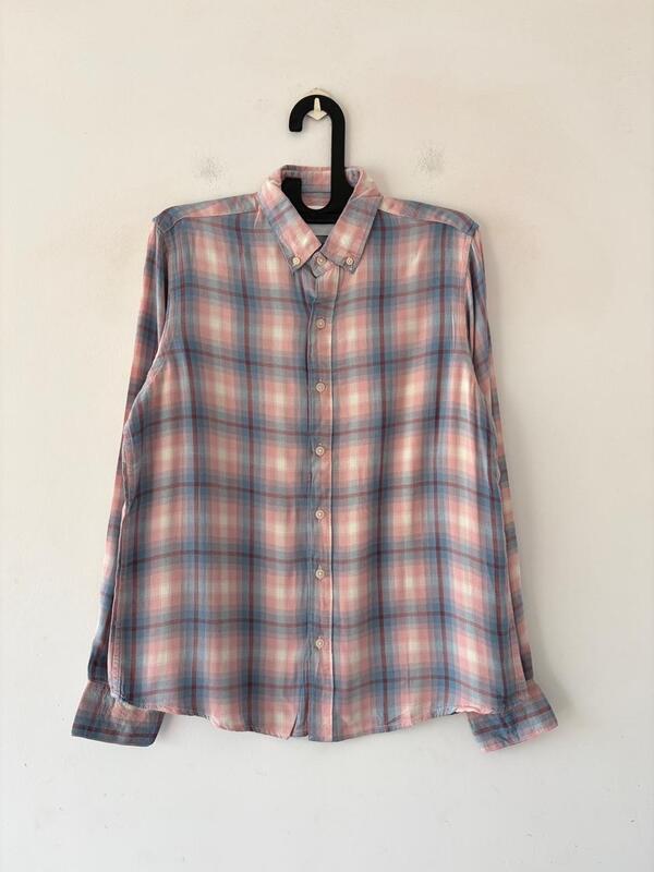 Pastel rose & sky flannels