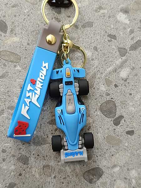 Formula 1 Racing Car 3D Keychain