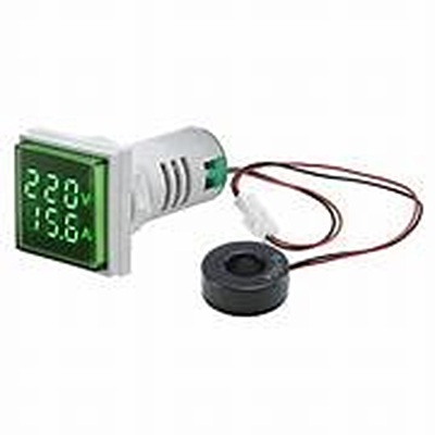 Digital AC Panel Voltmeter 20mm Square Display