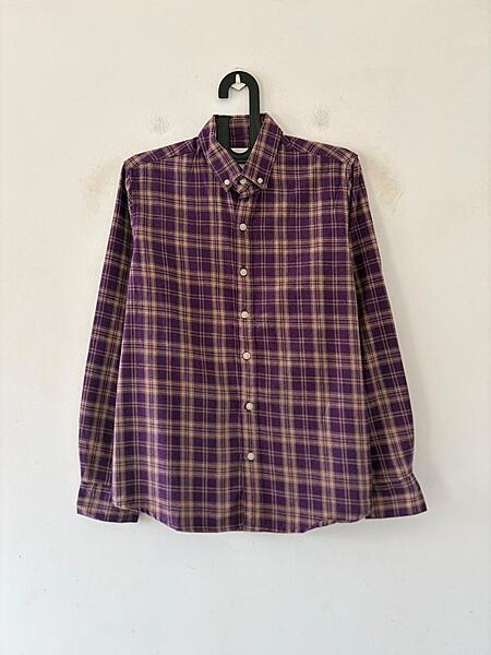 Orchid purple & beige flannels