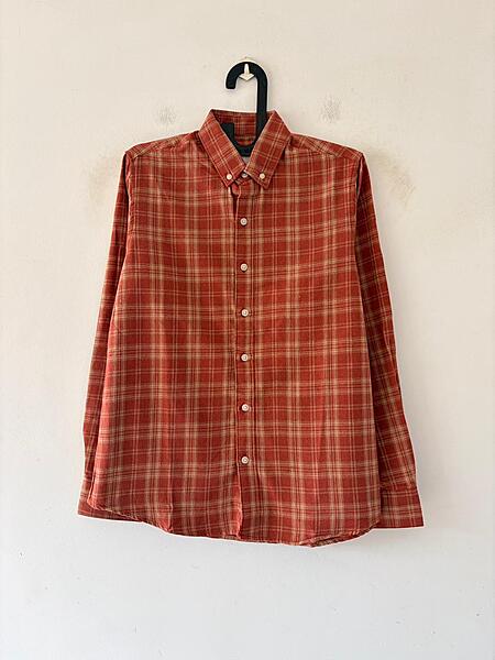 Crimson clay & wheat flannels