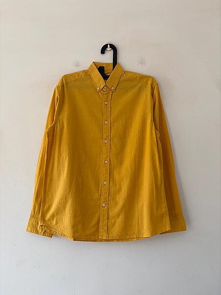 Golden yellow linen shirt