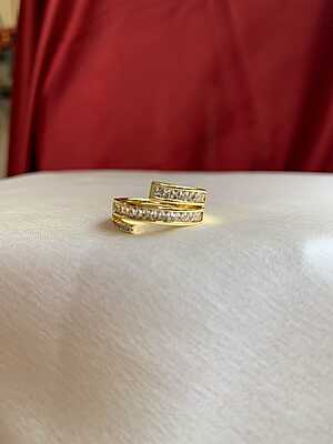 Gold Wrap Baguette Statement Ring Gold Wrap Baguette Statement Ring