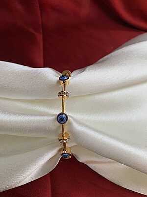 Evil Eye Protection Cable Bangle